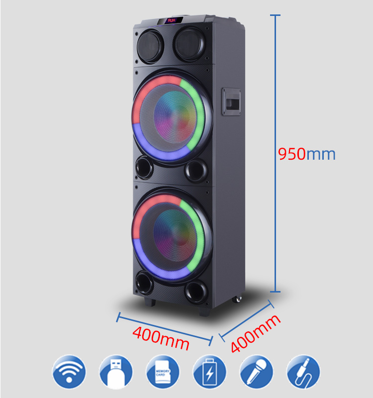 10 inch bluetooth speaker for outdoor party with lights