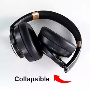 noise canceling bluetooth 5.0 headphone for glasses wearer